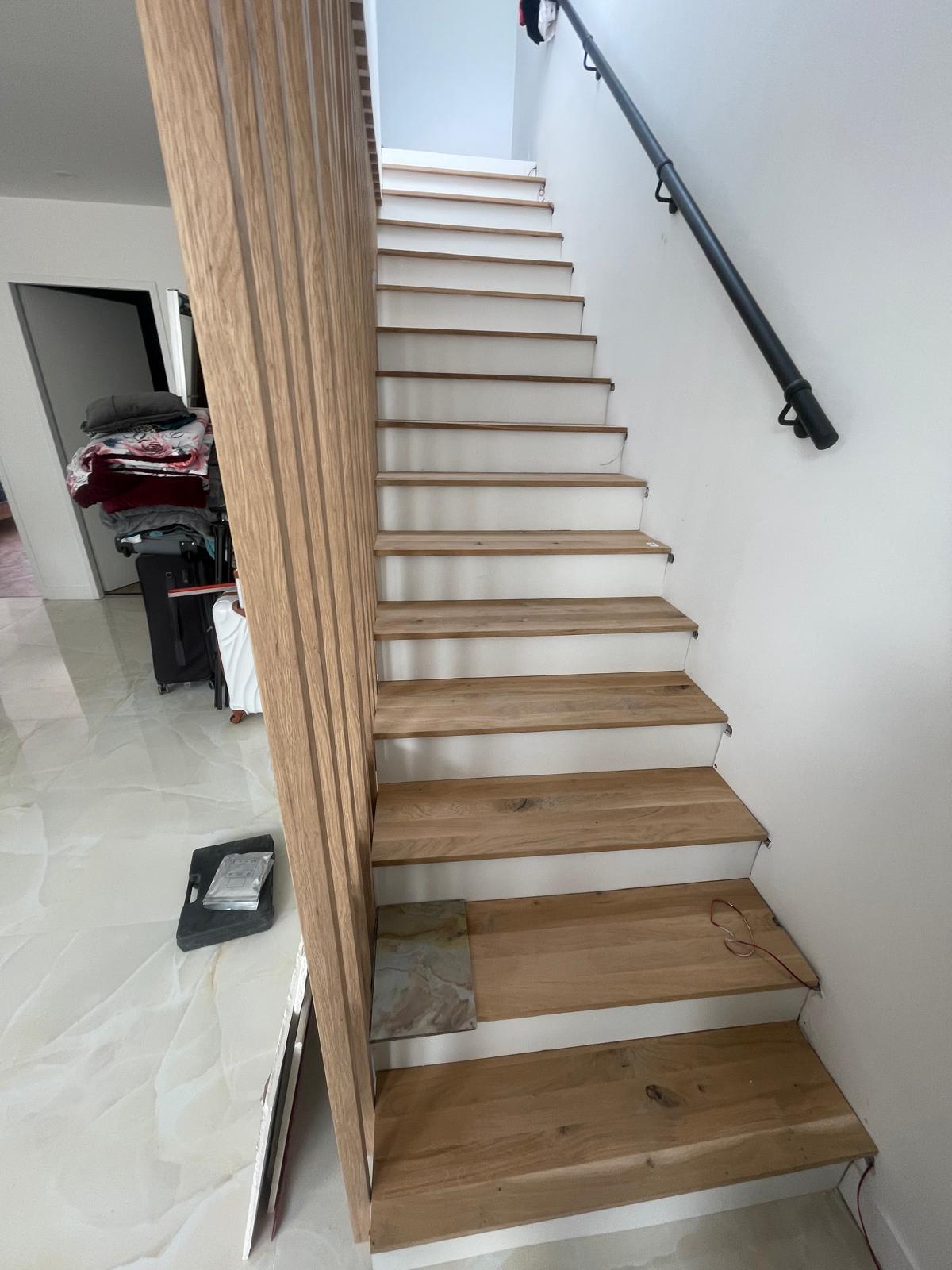 Escalier avant rénovation électrique